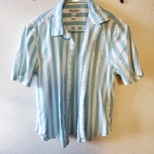 Arizona Jean Company Men's Blue Striped Shirt